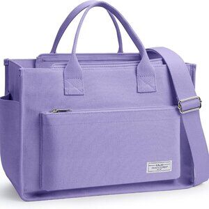 Stylish Multi-Pocket Canvas Tote Bag – Ideal for Work, Travel & Daily Use